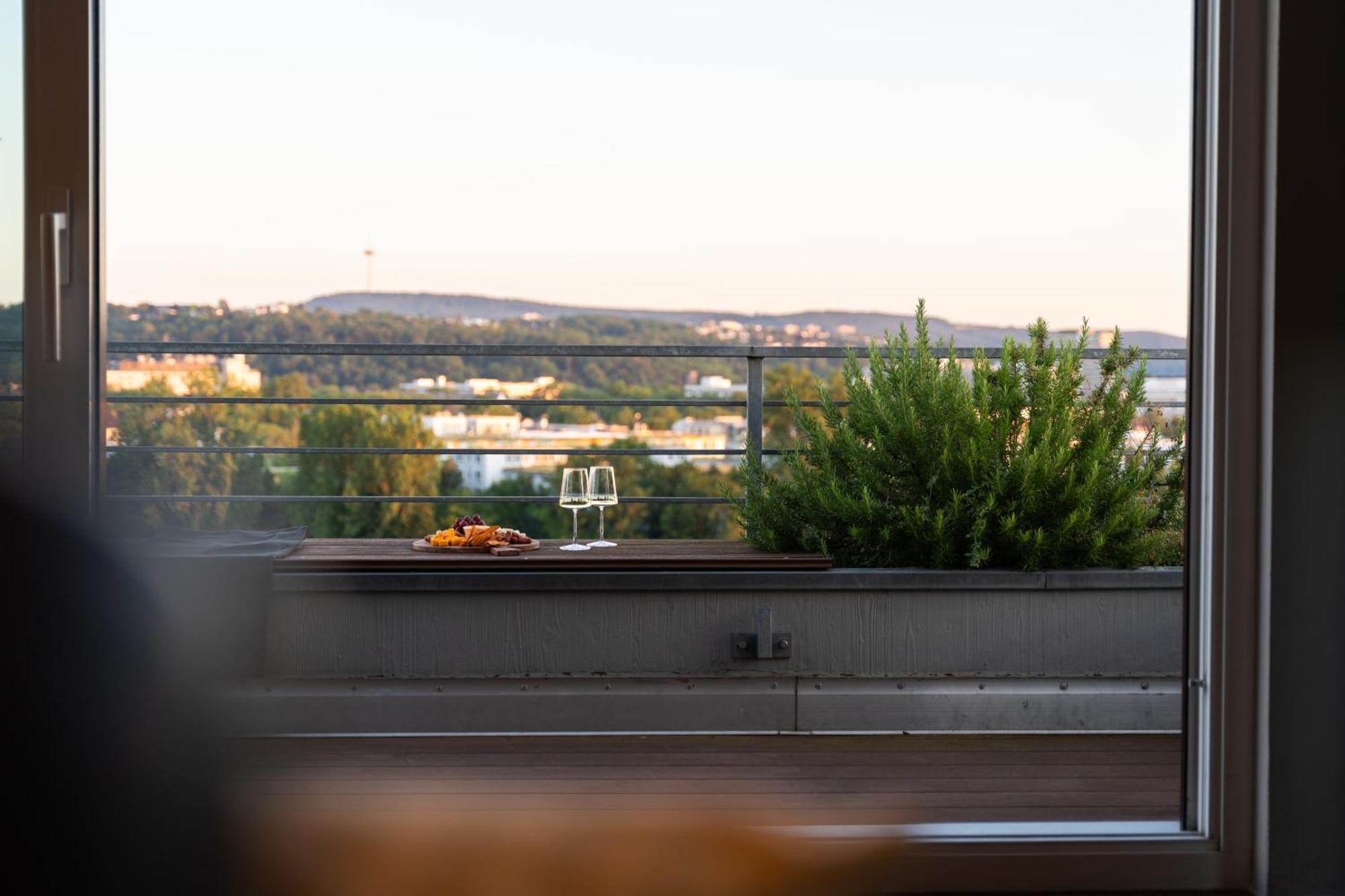 Penthouse Wohnung Mit Schoenem Moselblick In Metternich Koblenz (Rhineland-Palatinate) Exterior foto