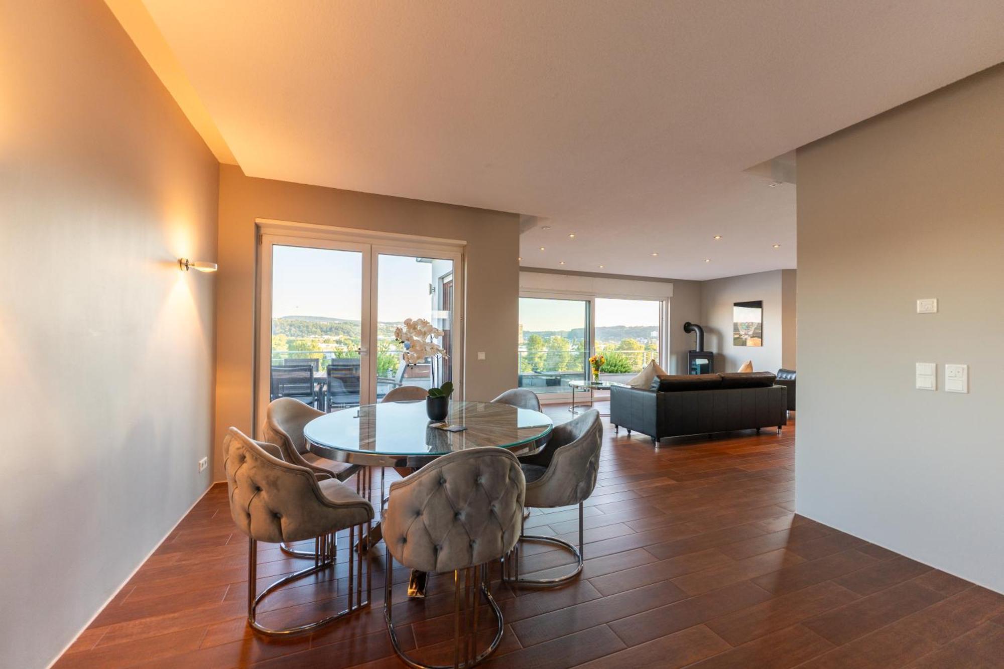 Penthouse Wohnung Mit Schoenem Moselblick In Metternich Koblenz (Rhineland-Palatinate) Exterior foto