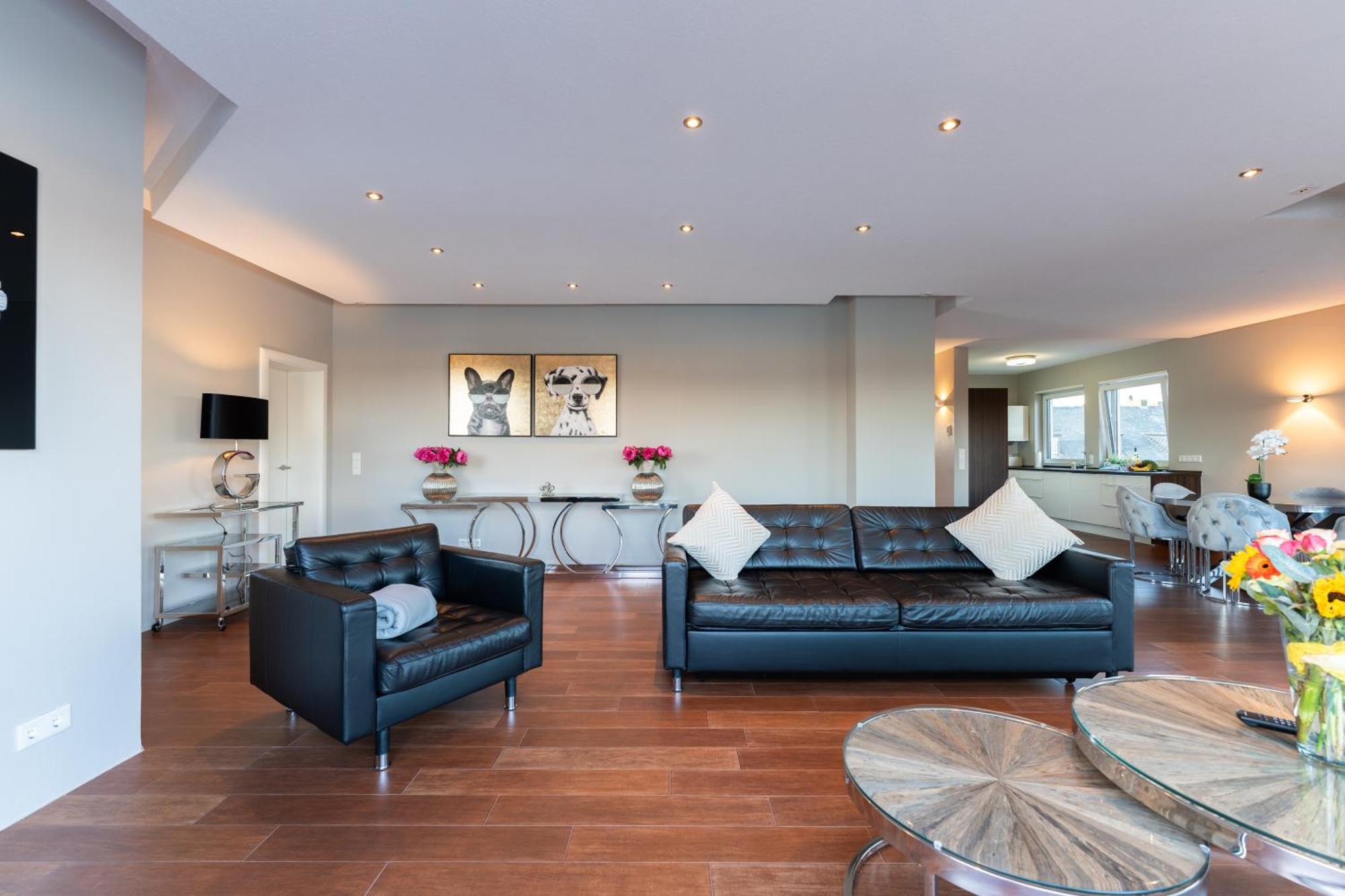 Penthouse Wohnung Mit Schoenem Moselblick In Metternich Koblenz (Rhineland-Palatinate) Exterior foto